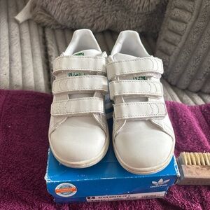 Adidas Kids Stan Smiths Velcro Sneakers